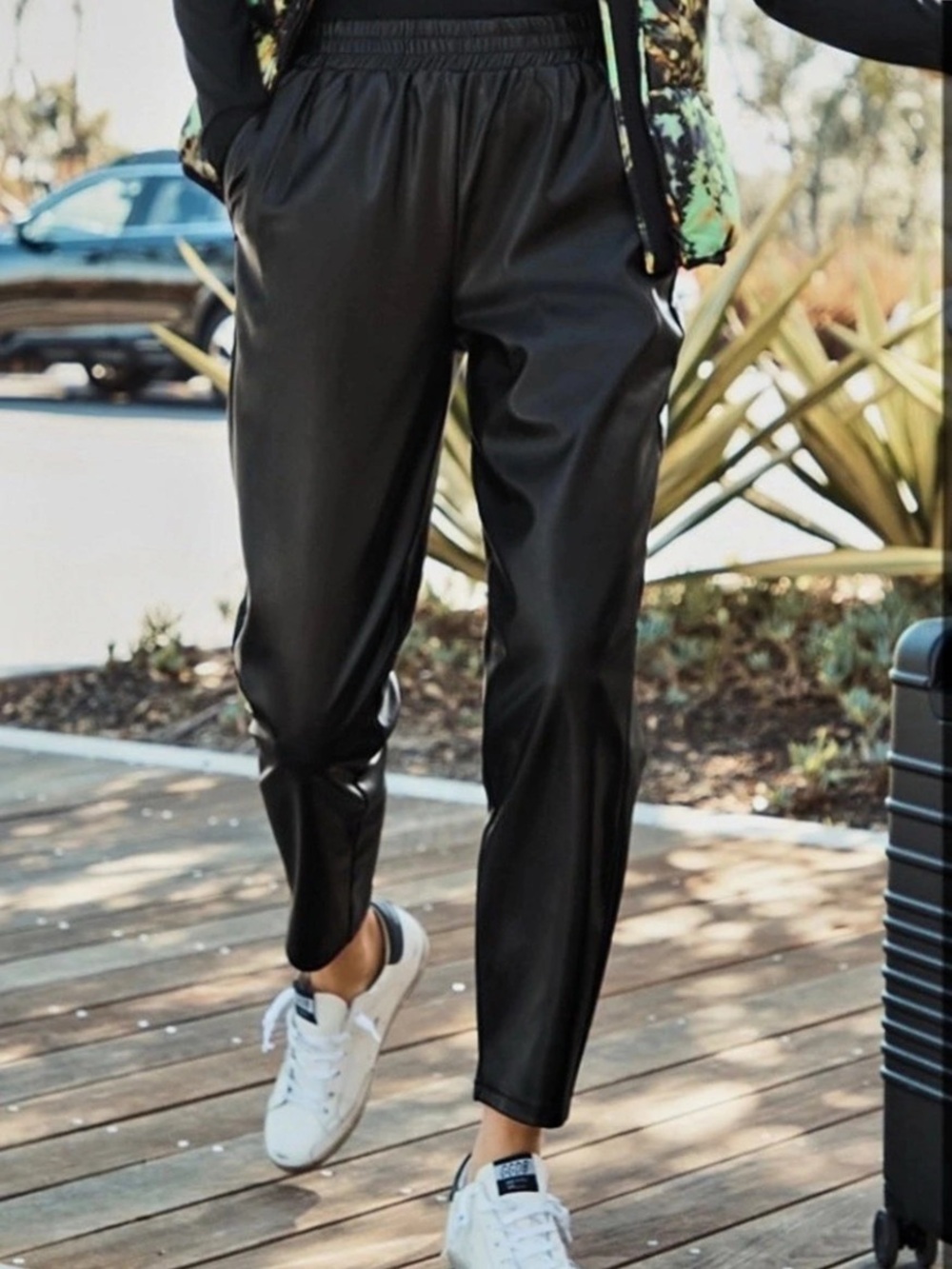 Vegan Leather High Waisted Pant
